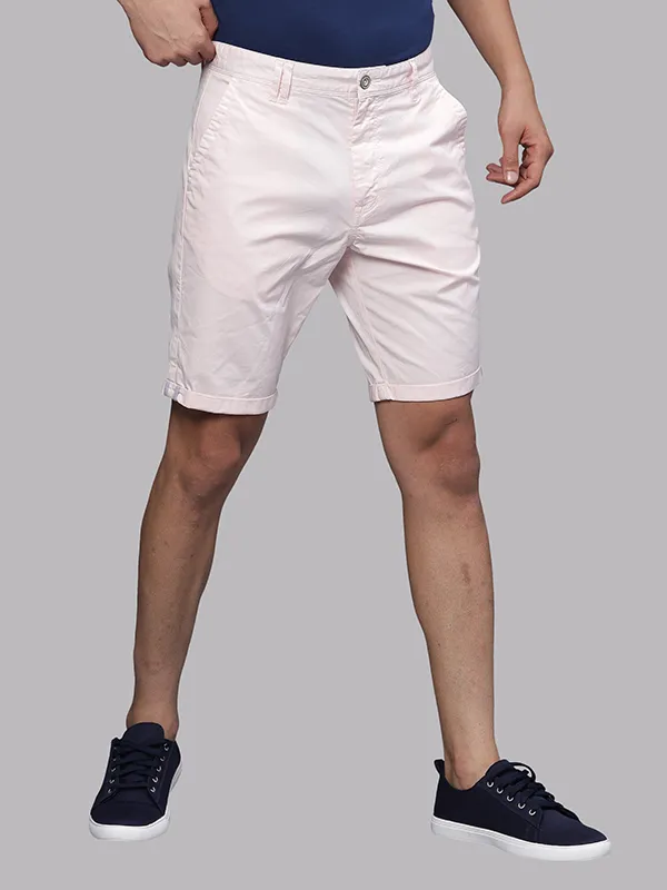 Pink Mist Fold Up Overdyed Chino Shorts