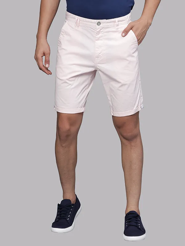 Pink Mist Fold Up Overdyed Chino Shorts