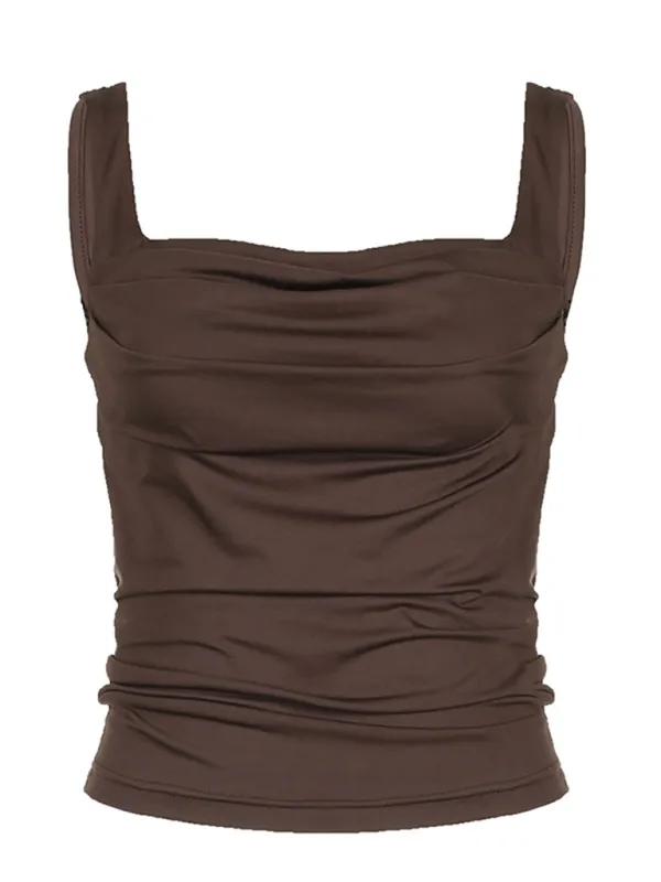 Pleated simple Camisole