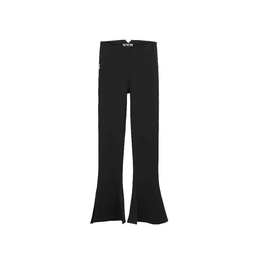Polished High-Waist Flared Trousers