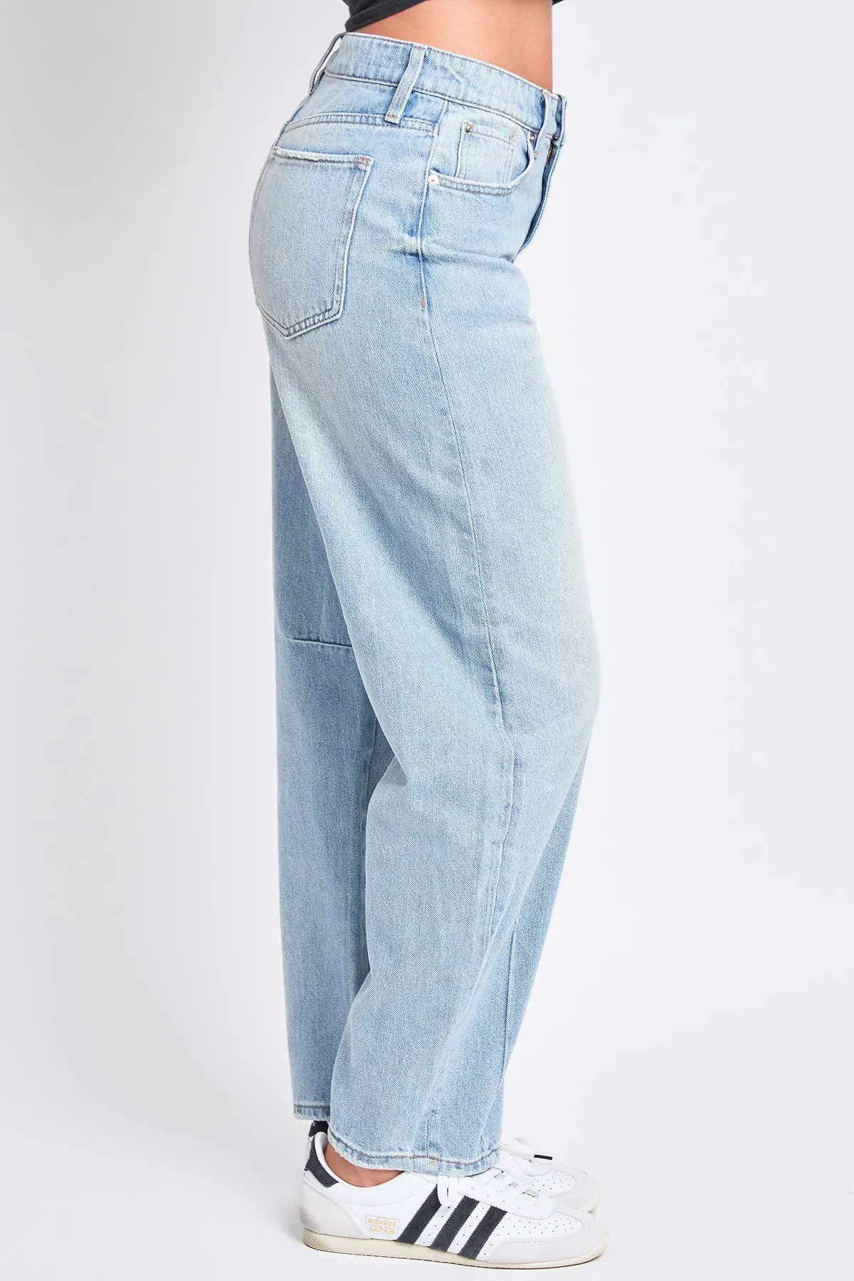 Relaxed Fit Detailed Barrel Rigid Jeans