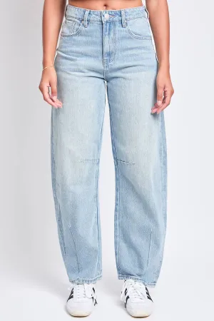 Relaxed Fit Detailed Barrel Rigid Jeans