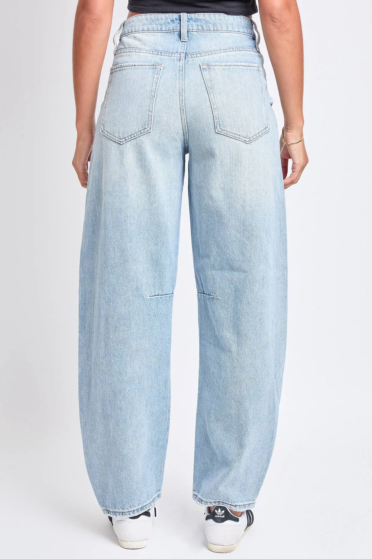 Relaxed Fit Detailed Barrel Rigid Jeans