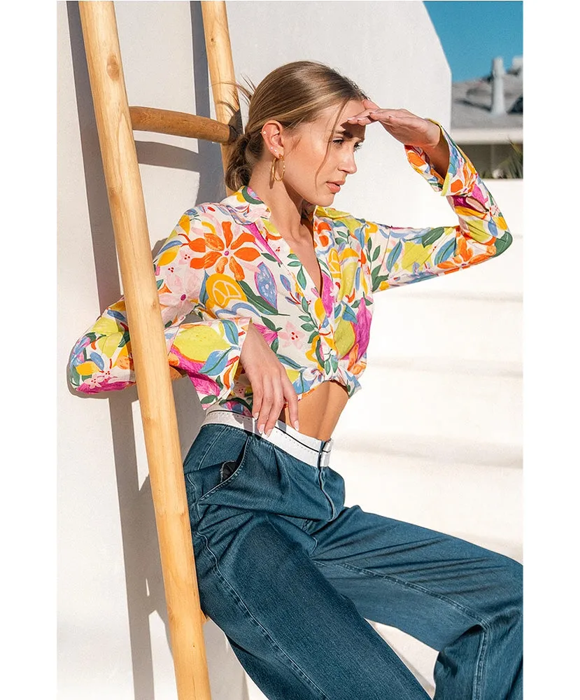 Resort Tropical Cropped Top
