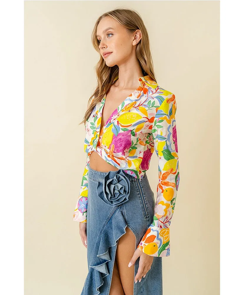 Resort Tropical Cropped Top