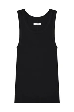 Ribbed Tank Top Black