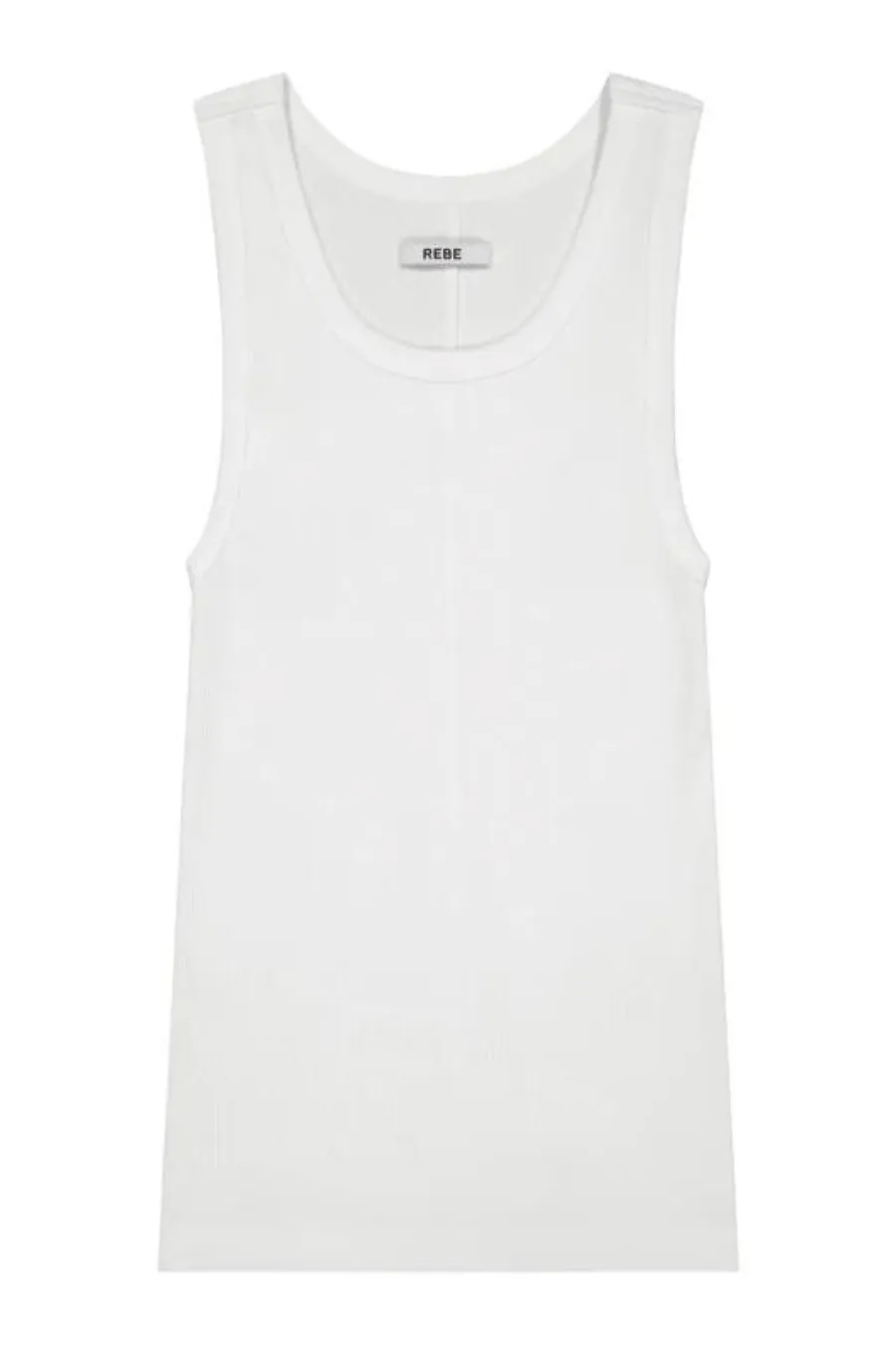 Ribbed Tank Top White