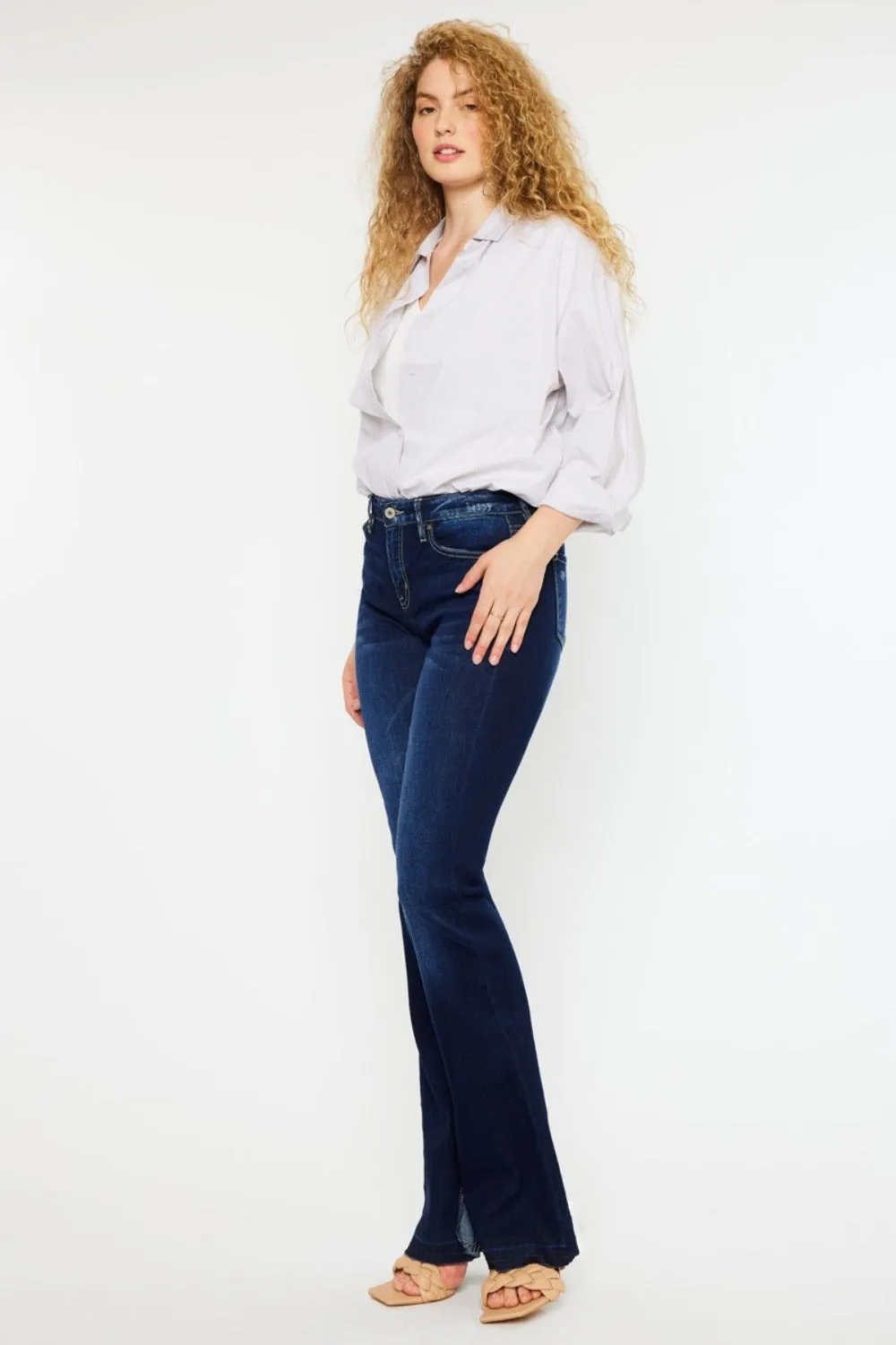 Robin Mid Rise Slim Flare Jeans
