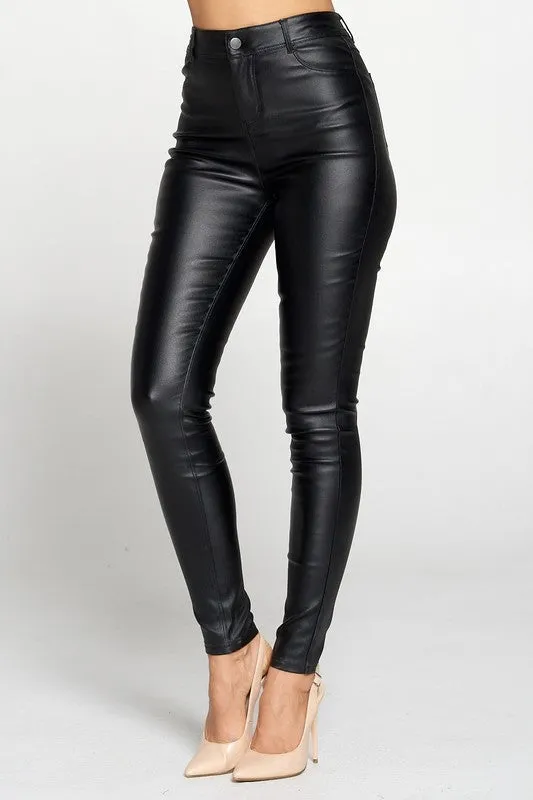 Sandy faux leather pants