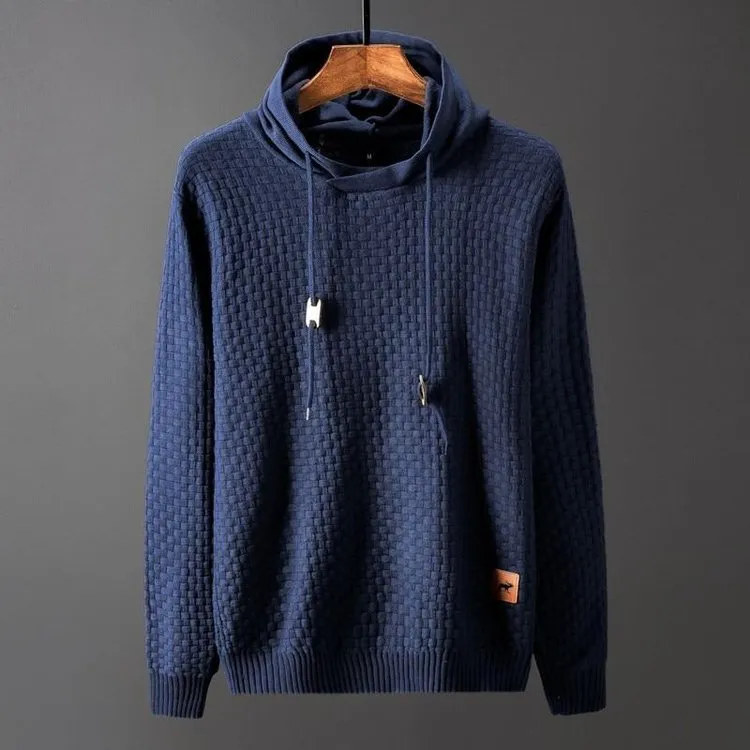 Simple Slim Knit Hoodie