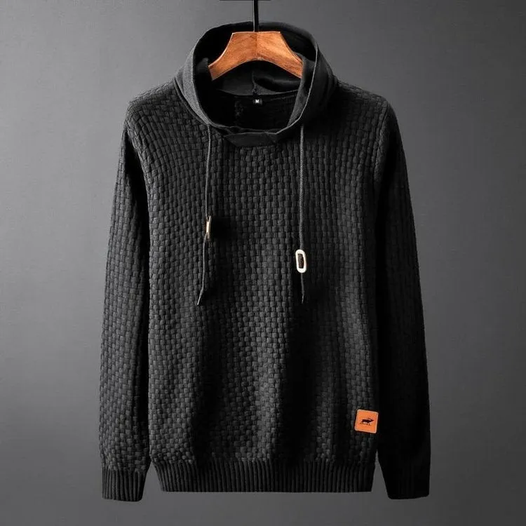 Simple Slim Knit Hoodie