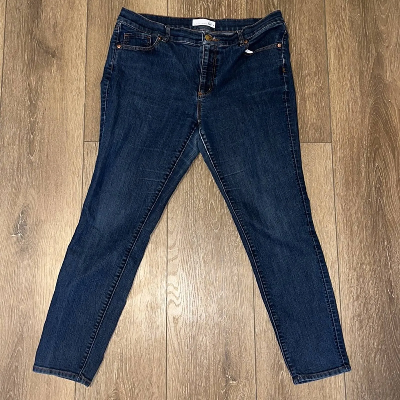 Size 12 Loft Petite Dark Wash Modern Skinny Jeans