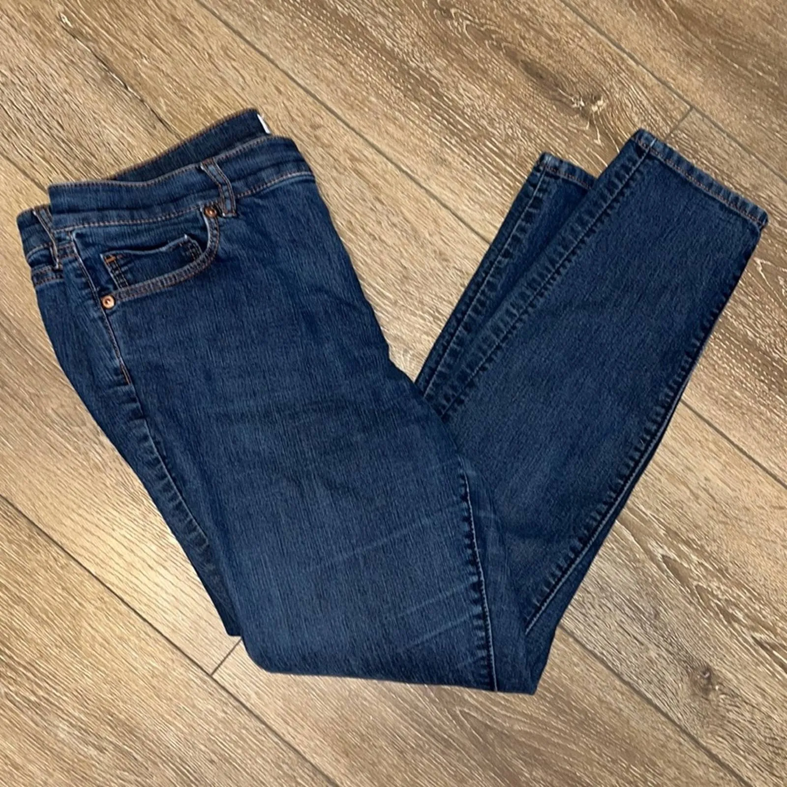Size 12 Loft Petite Dark Wash Modern Skinny Jeans