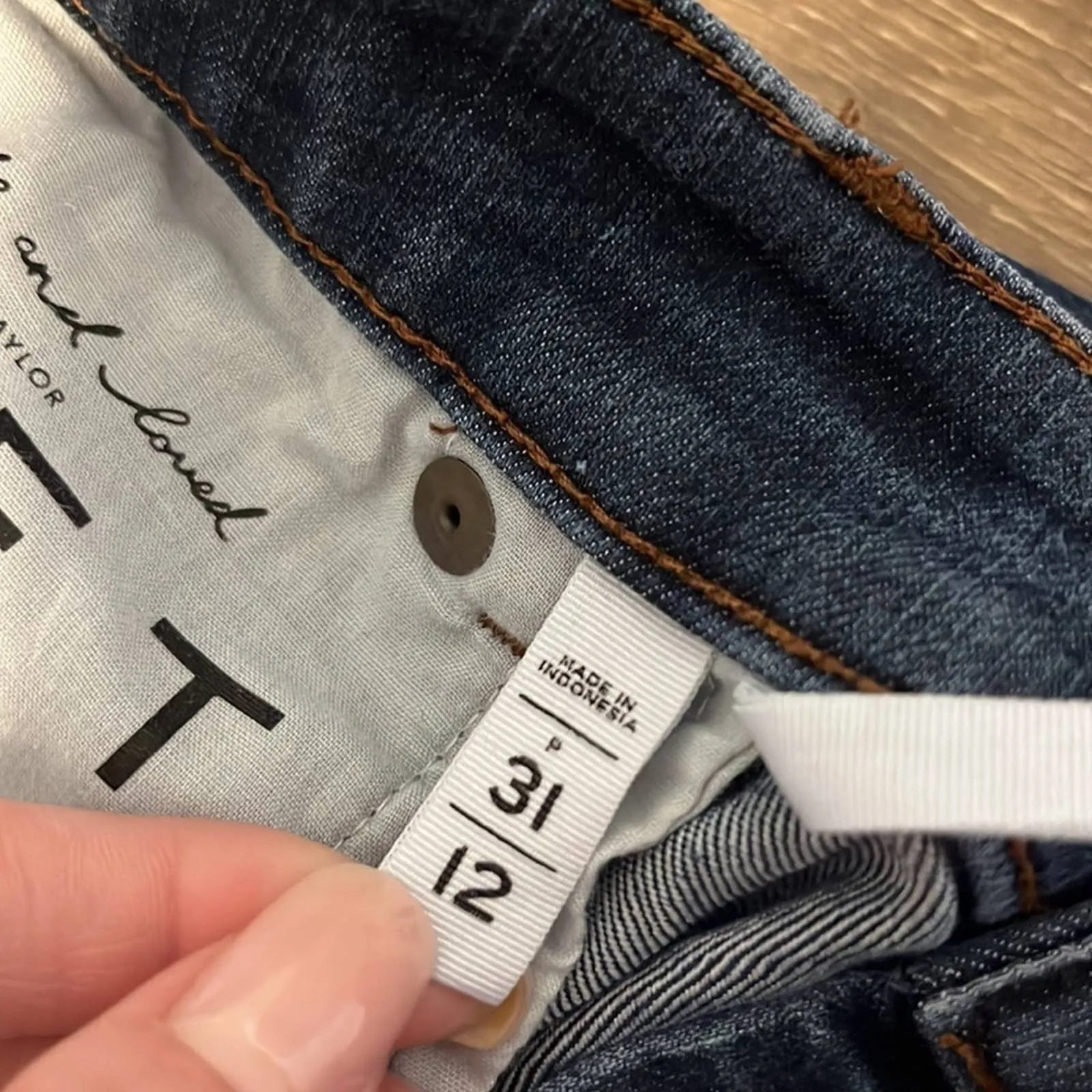 Size 12 Loft Petite Dark Wash Modern Skinny Jeans