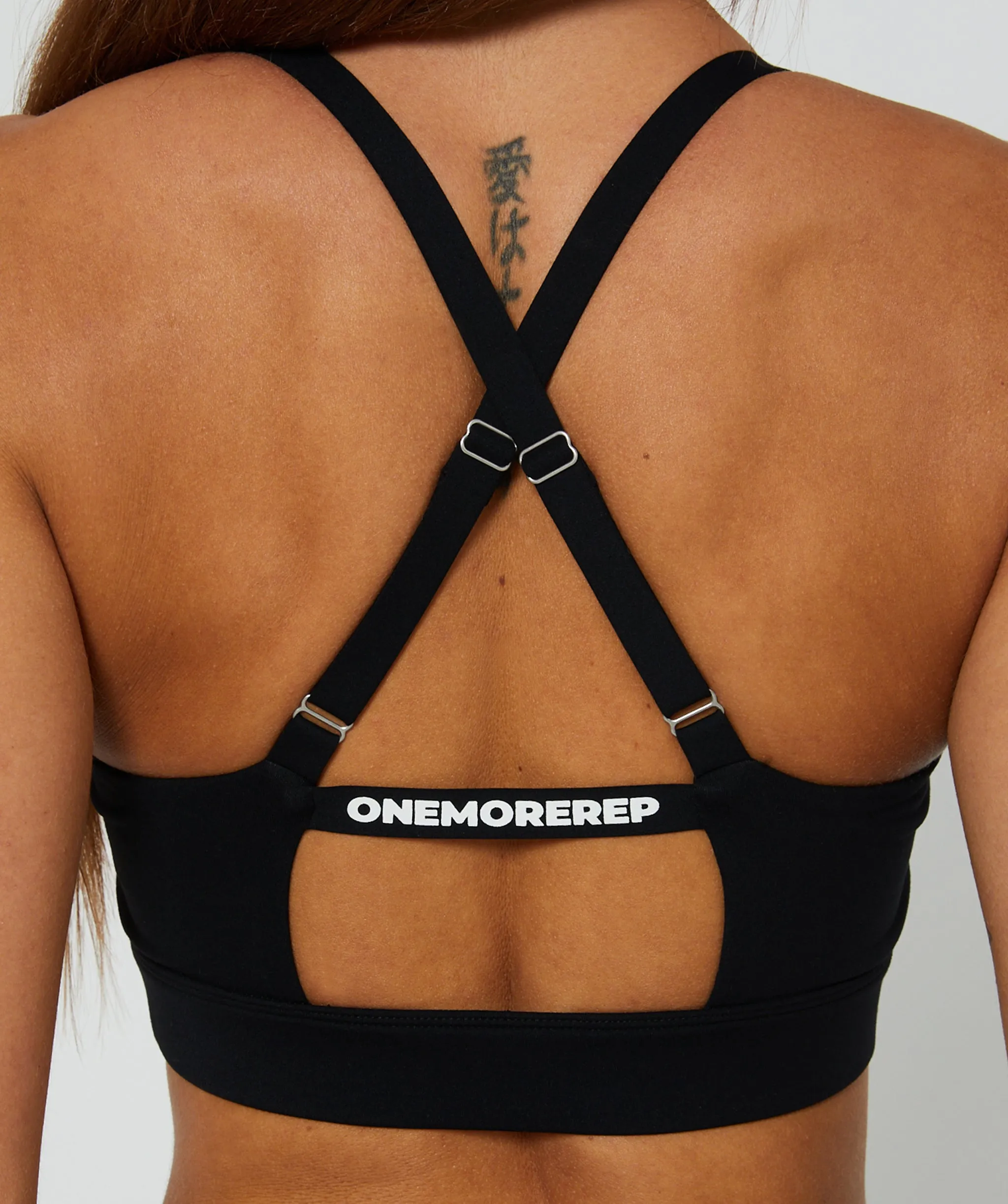 Sleek Keyhole Bra (Black) by OneMoreRep