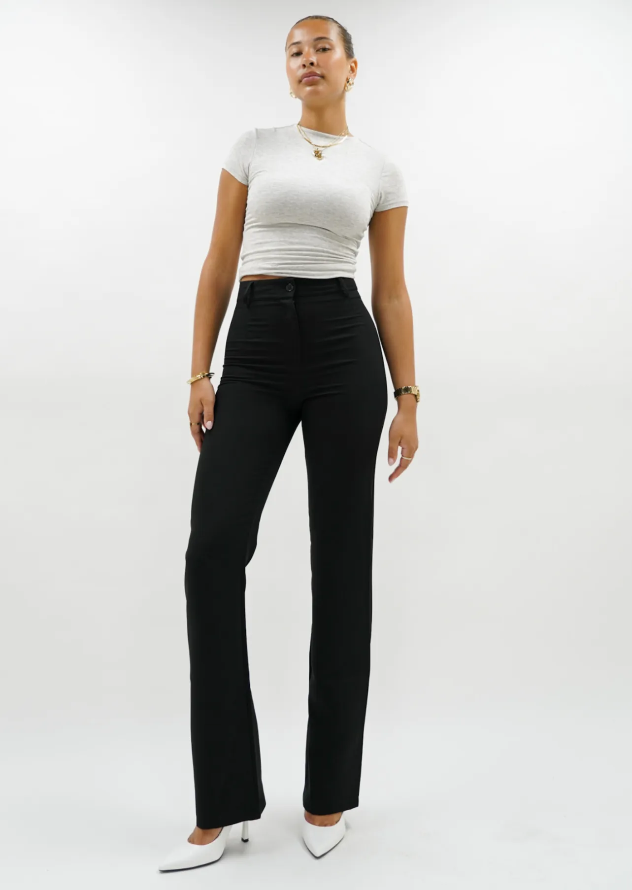 Straight leg pants classic black (REGULAR)