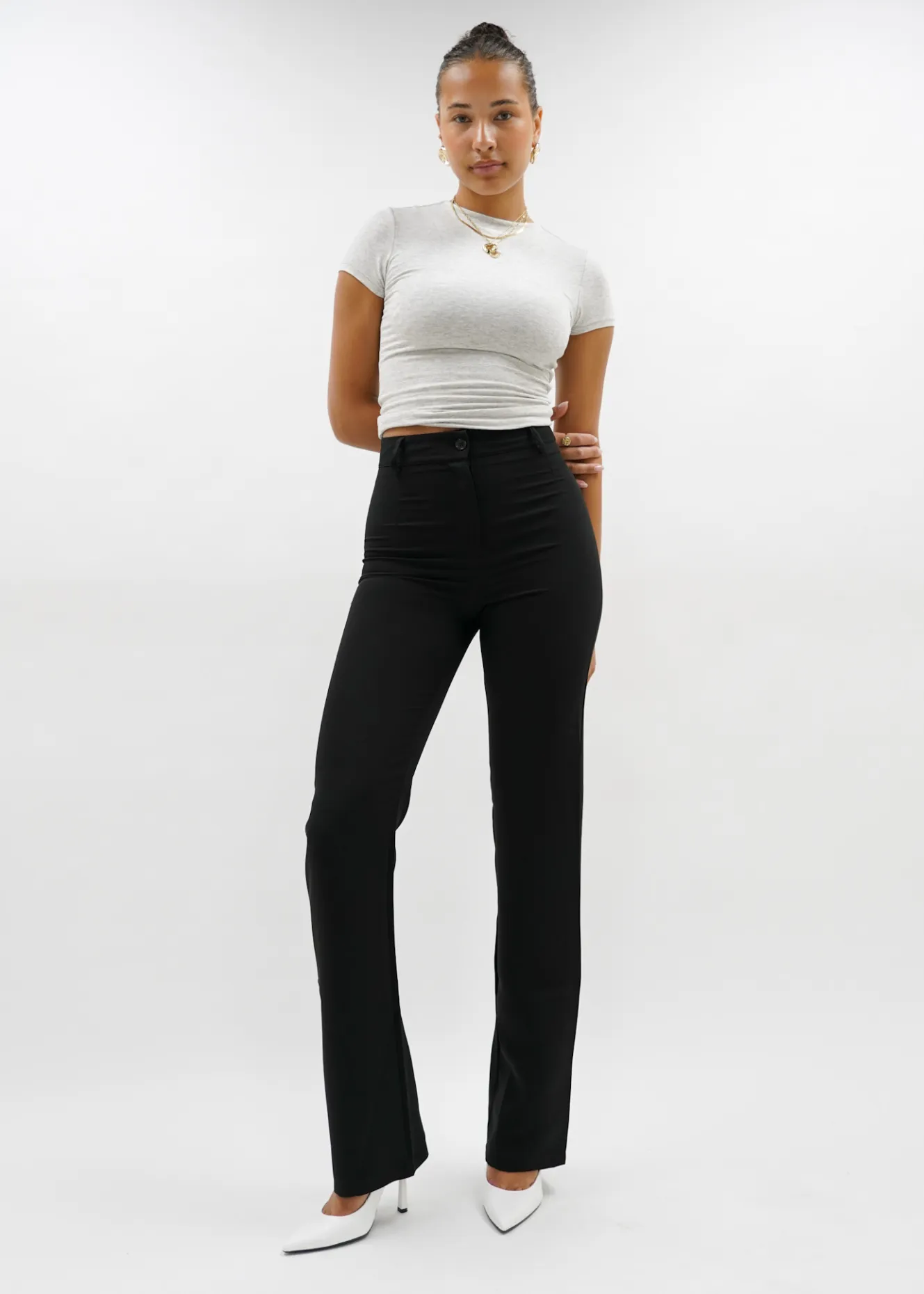 Straight leg pants classic black (REGULAR)