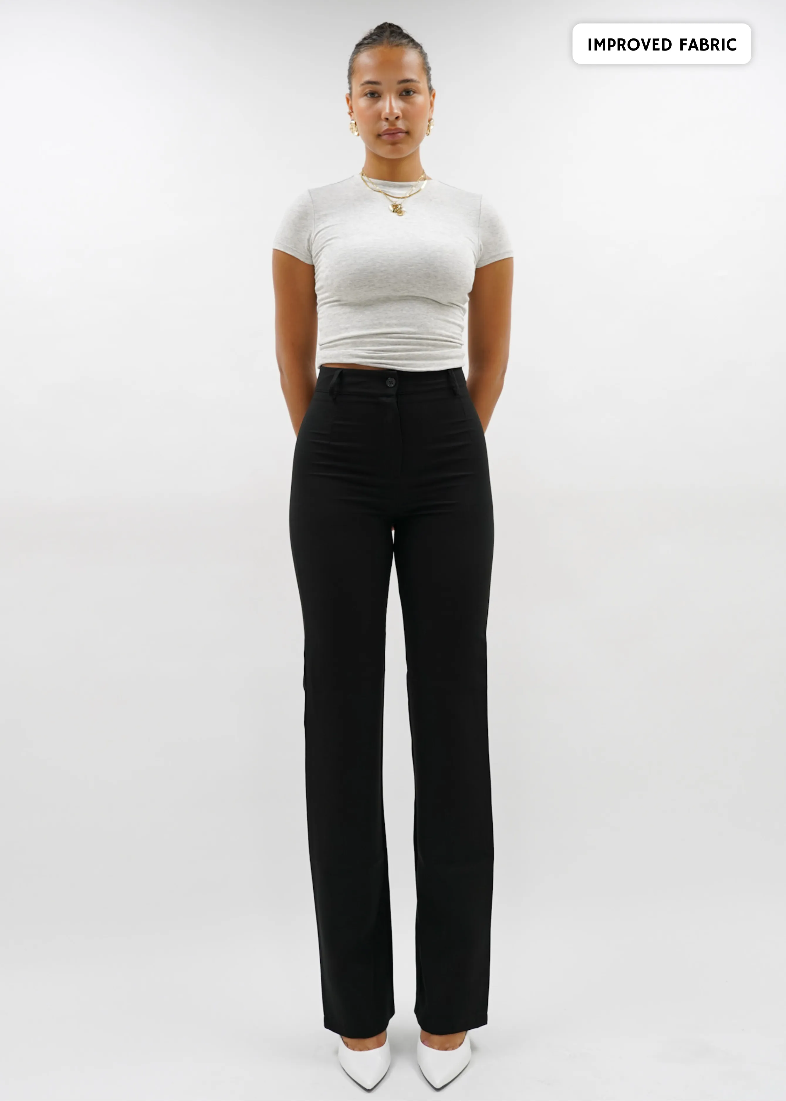 Straight leg pants classic black (REGULAR)