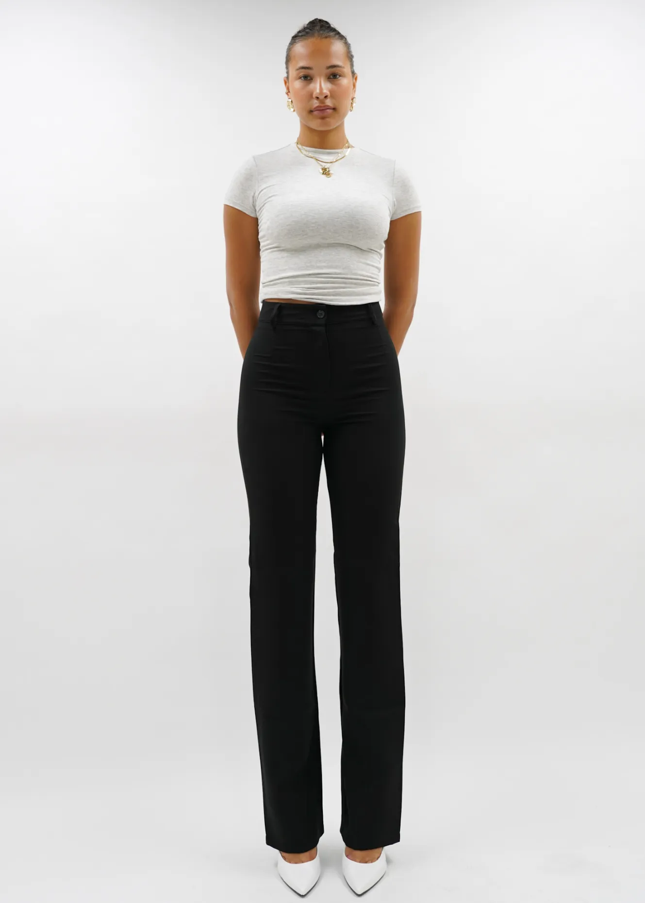 Straight leg pants classic black (REGULAR)