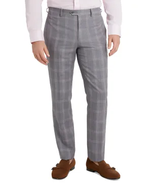 Tallia Mens Slim fit Dress Pants 42 / 32 Grey Plaid