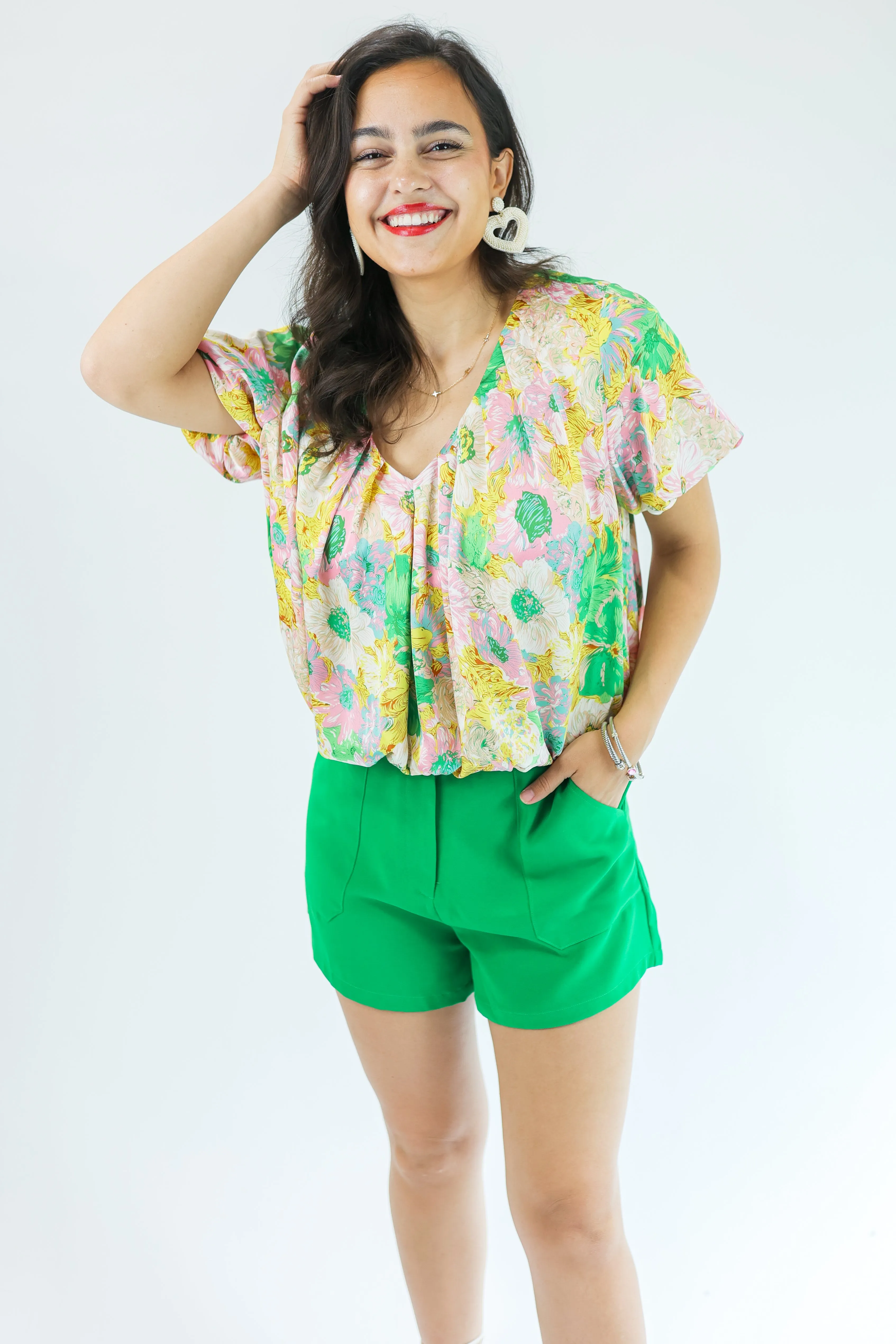 The Kaye Shorts In Kelly Green