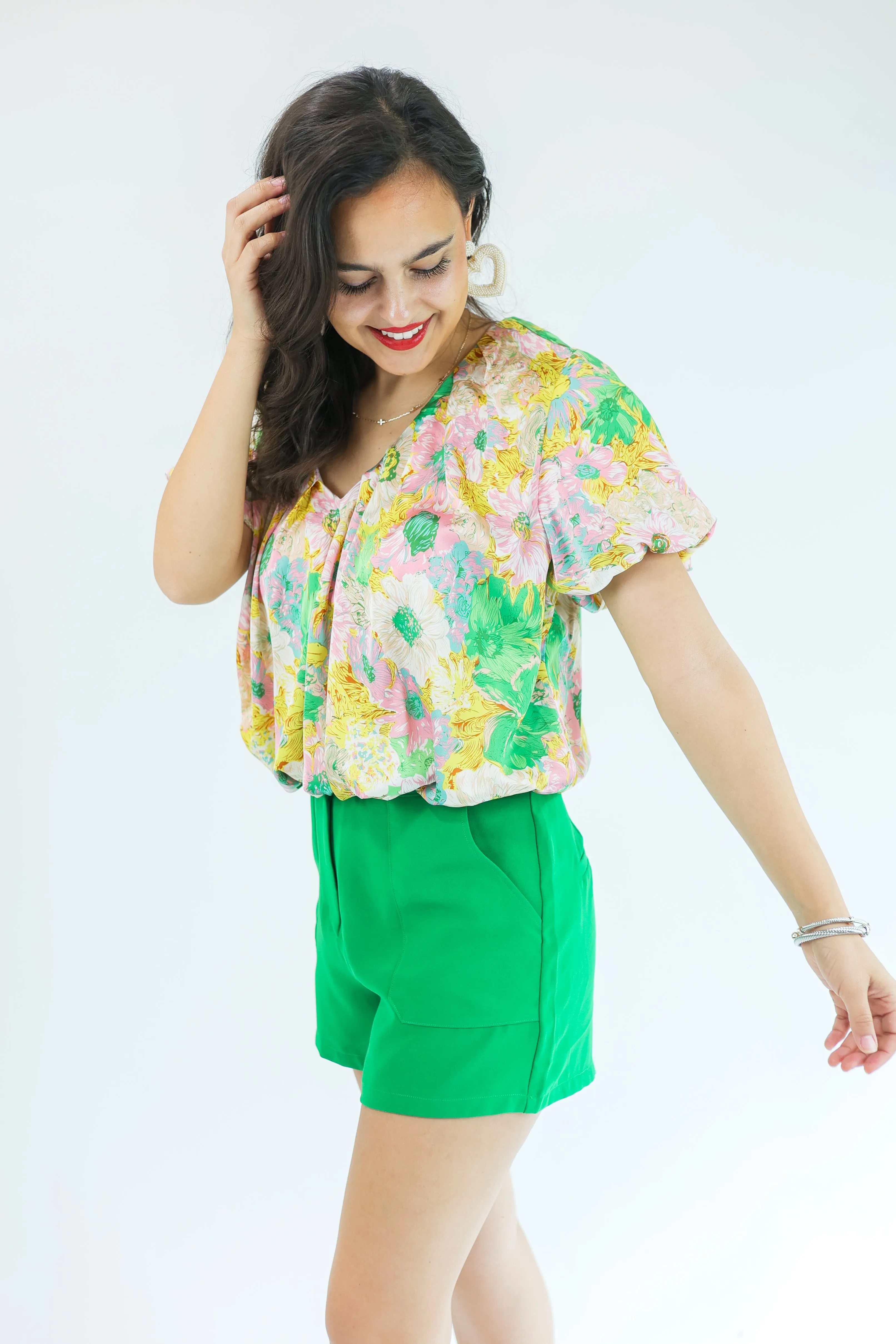 The Kaye Shorts In Kelly Green