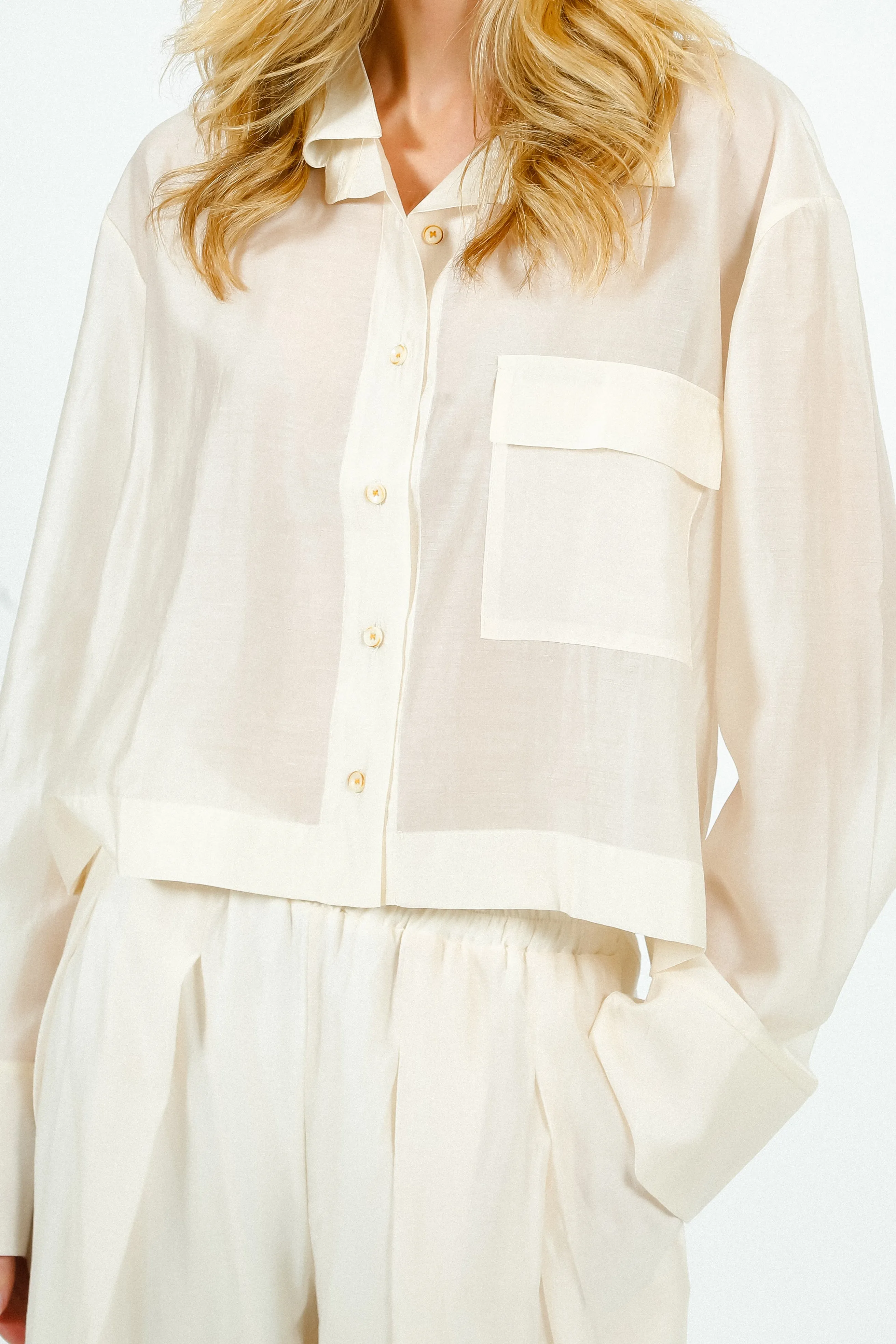 TINSELS Coraly Pacific Blouse in Latte