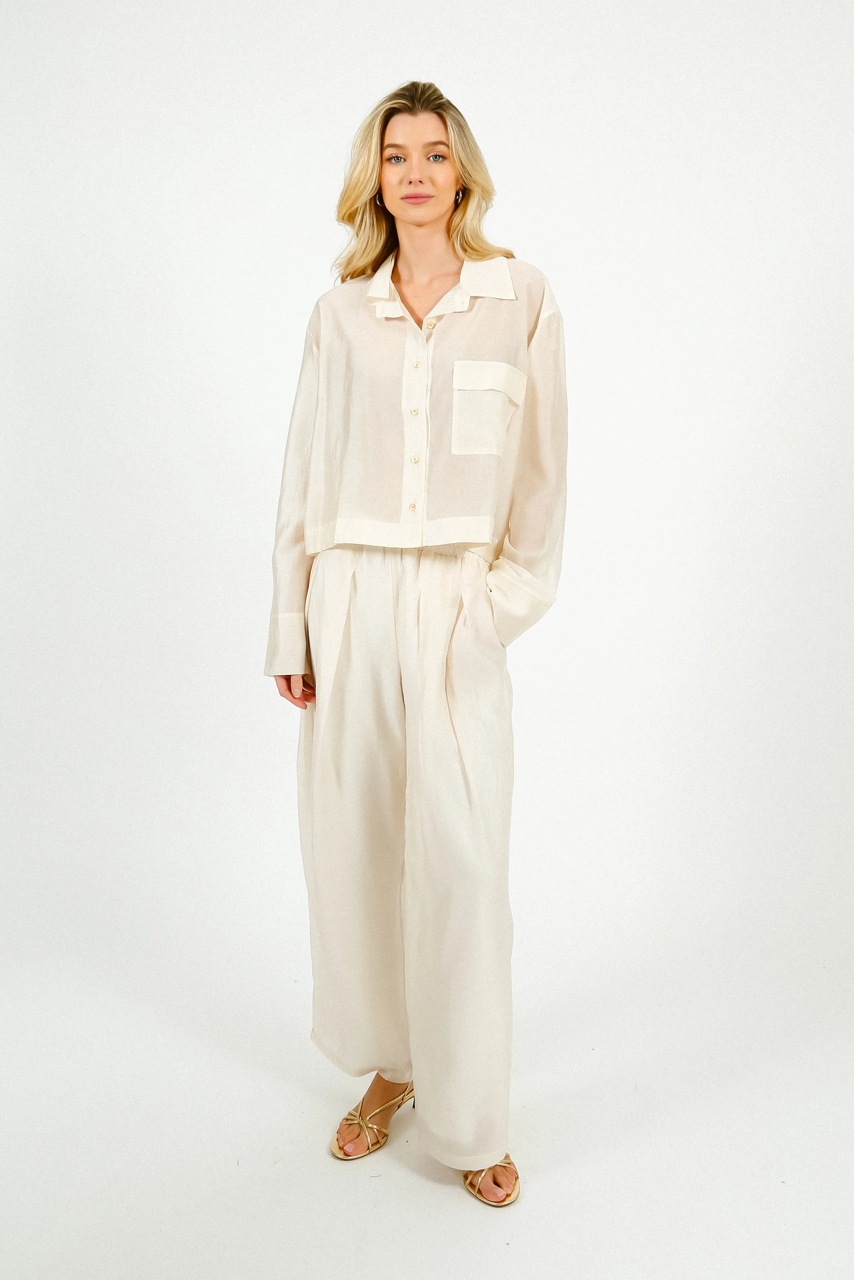 TINSELS Coraly Pacific Blouse in Latte