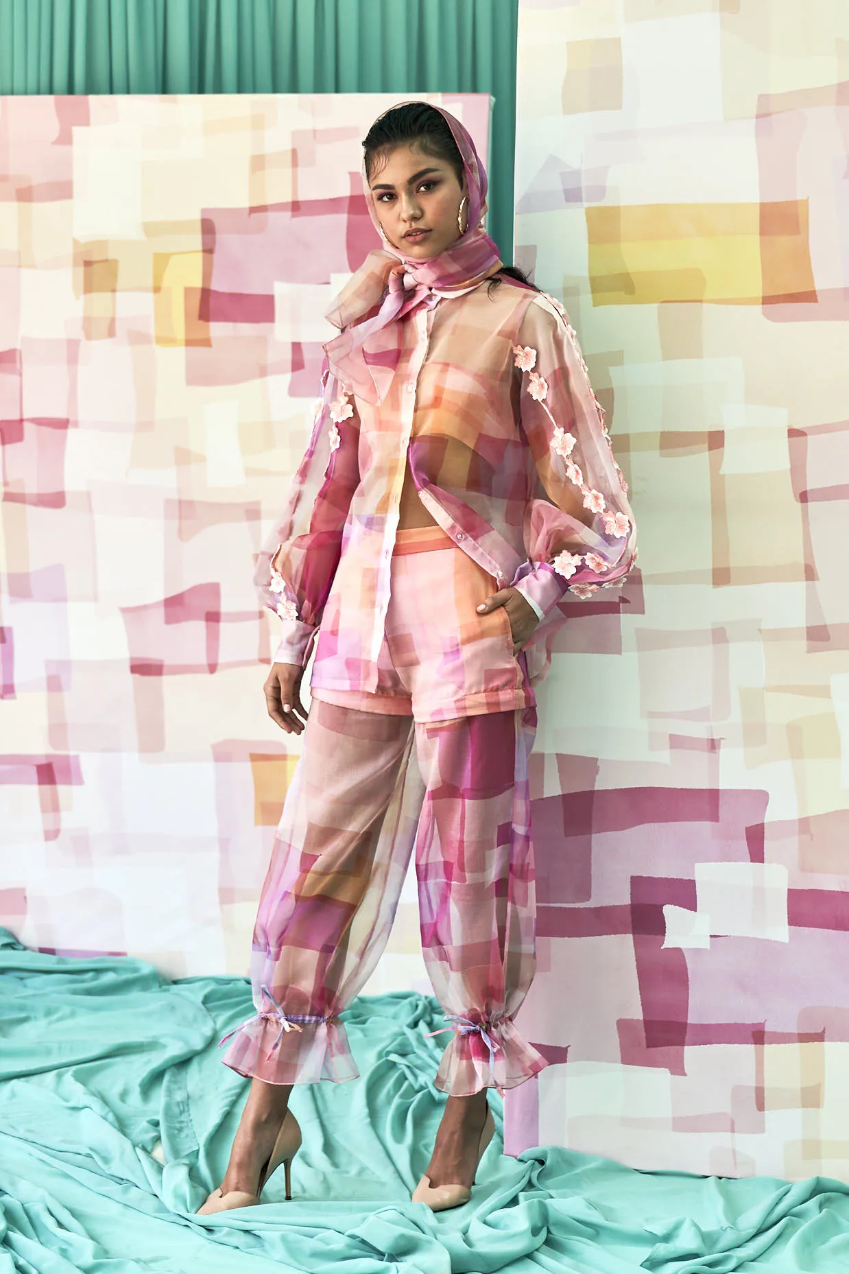 Tint and Tone Colour Organza Co-ord Set