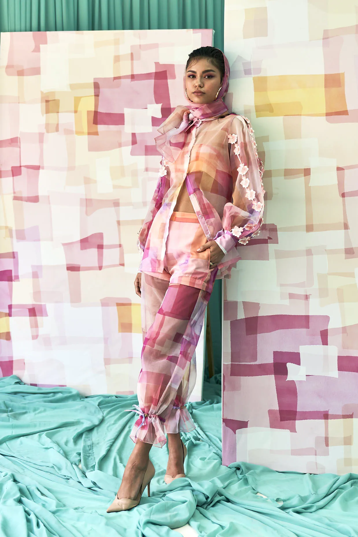 Tint and Tone Colour Organza Co-ord Set