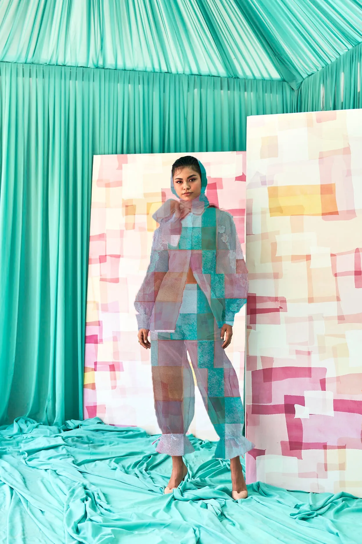 Tint and Tone Colour Organza Co-ord Set