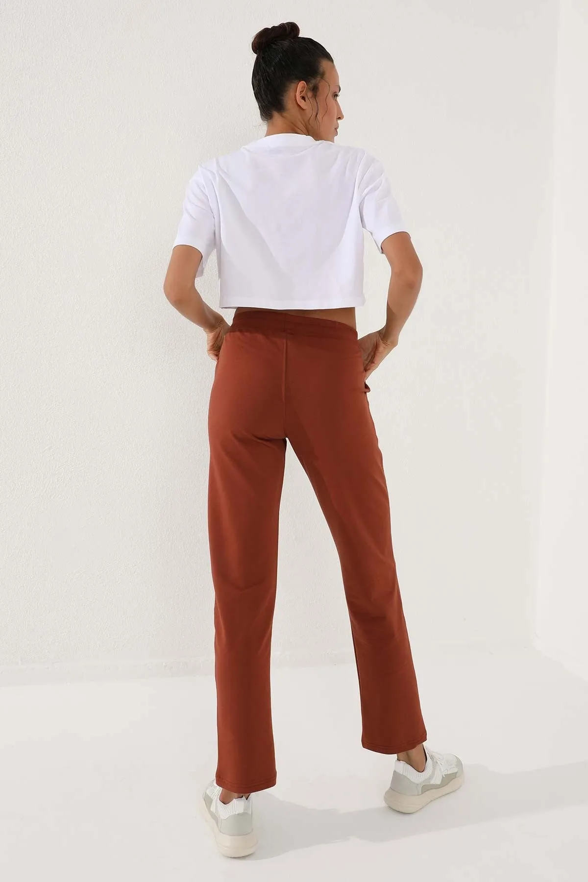 TMY Cinnamon High Waist Pocket Comfortable Fit Classic Leg Women's Sweatpants - 94584 - Suhl