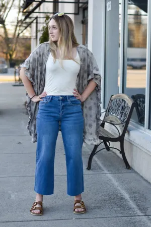 Vervet Super Soft Slim Wide Crop Jeans