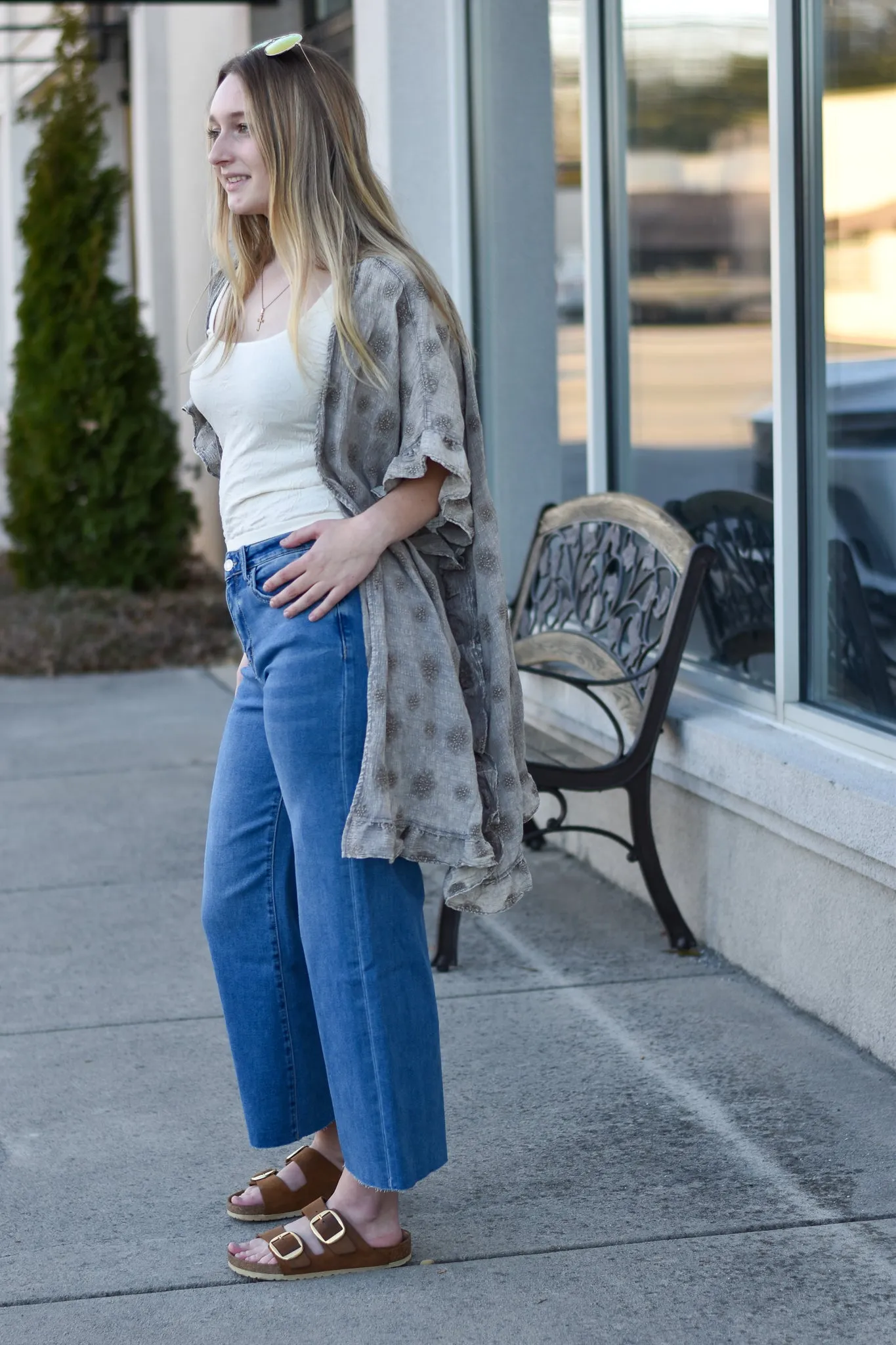 Vervet Super Soft Slim Wide Crop Jeans
