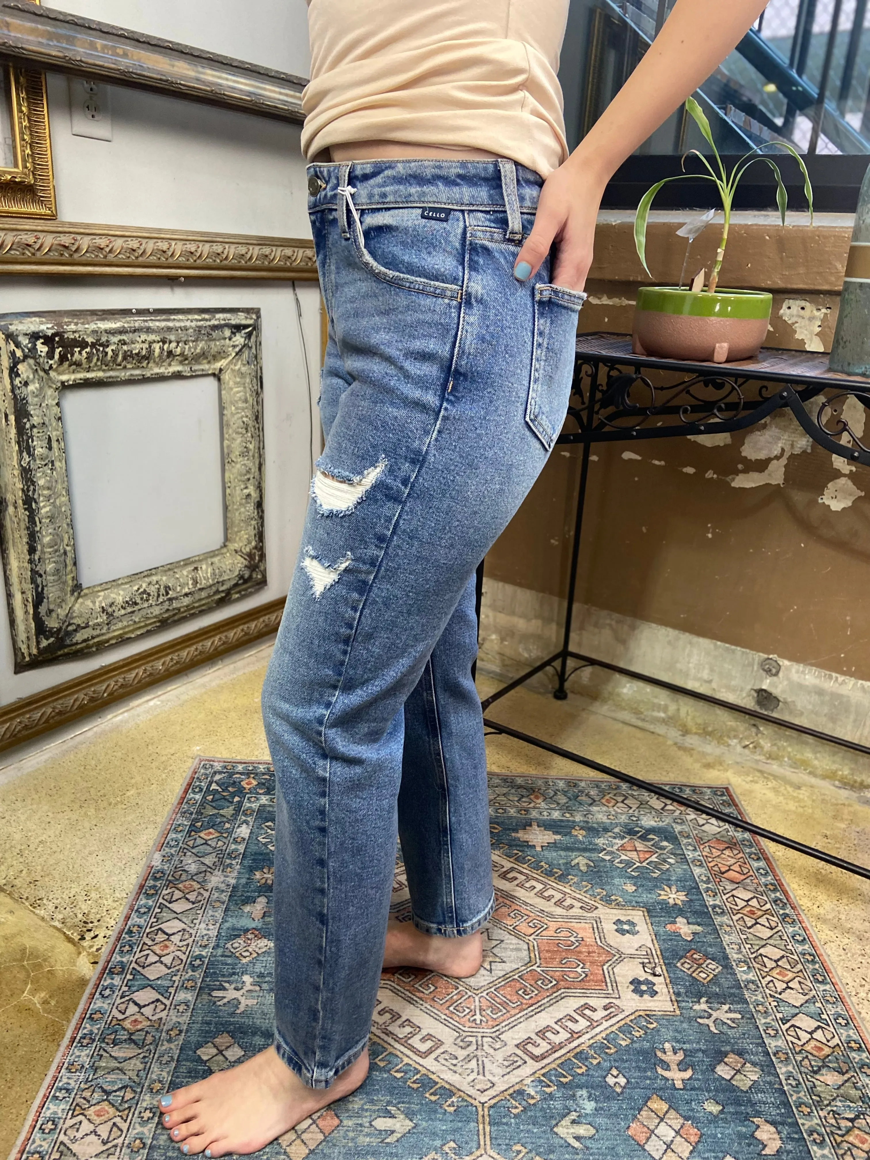 Vienna Mid Rise Cello Jeans