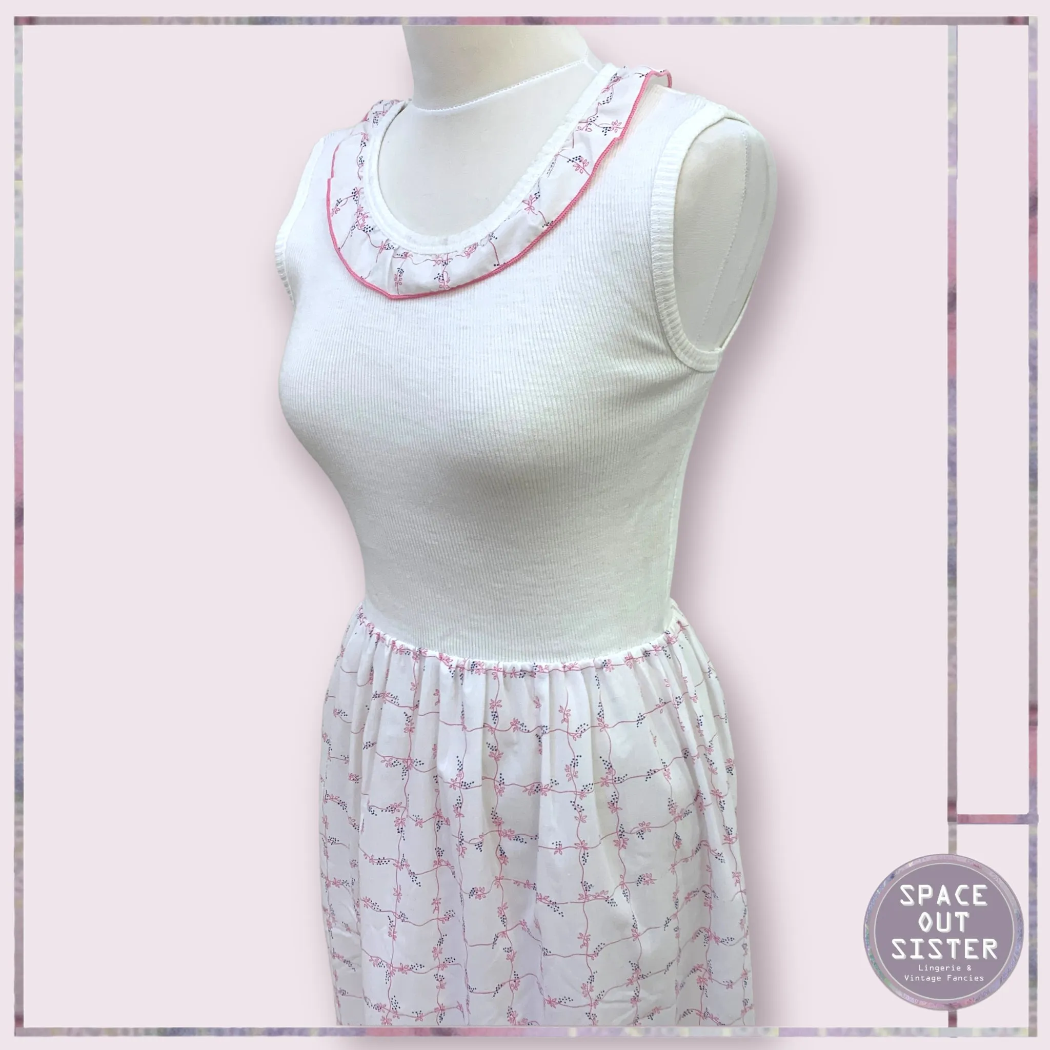 Vintage Cotton Knit Nightdress