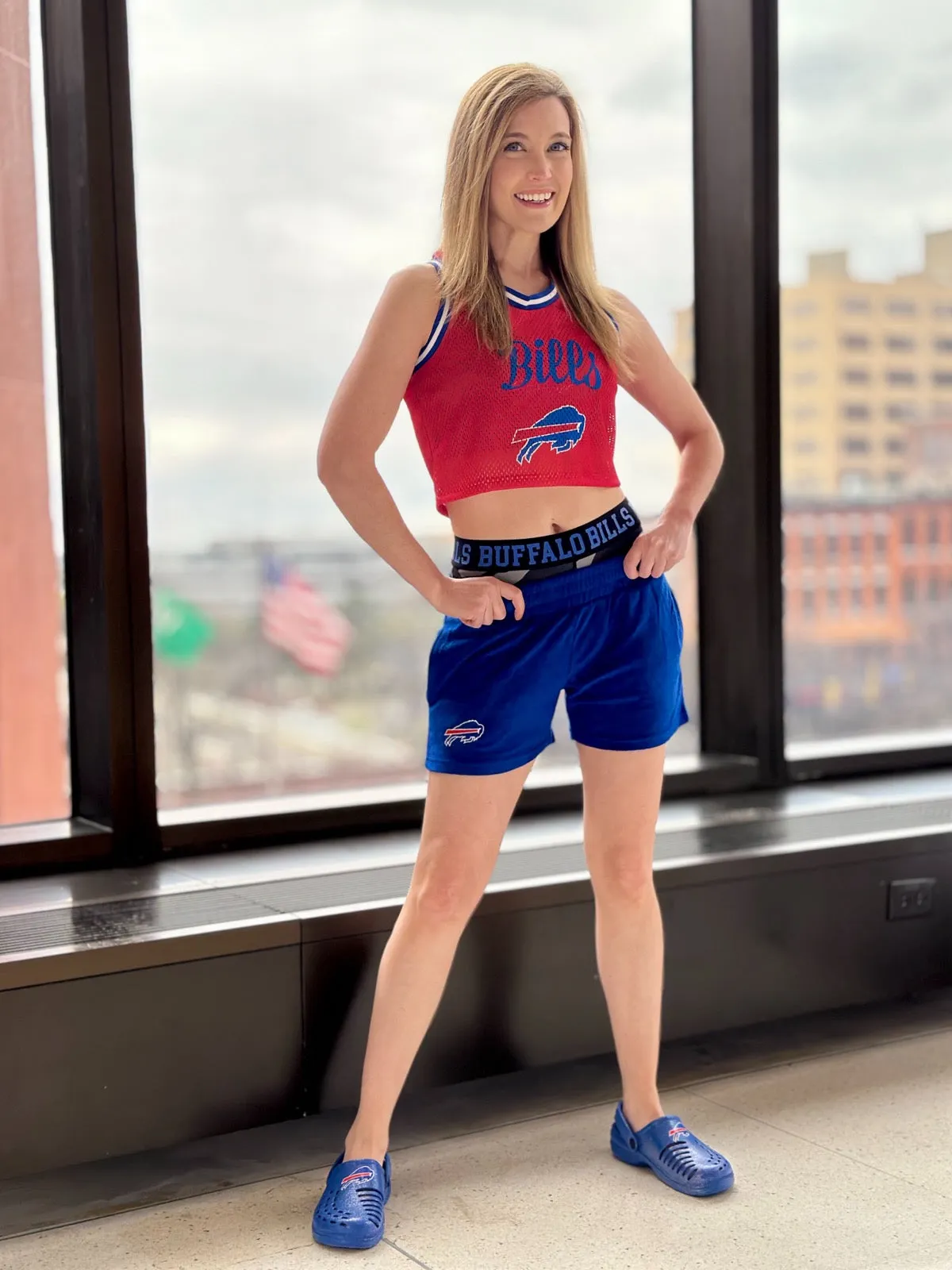 Women's Buffalo Bills Black Camo Biker Short