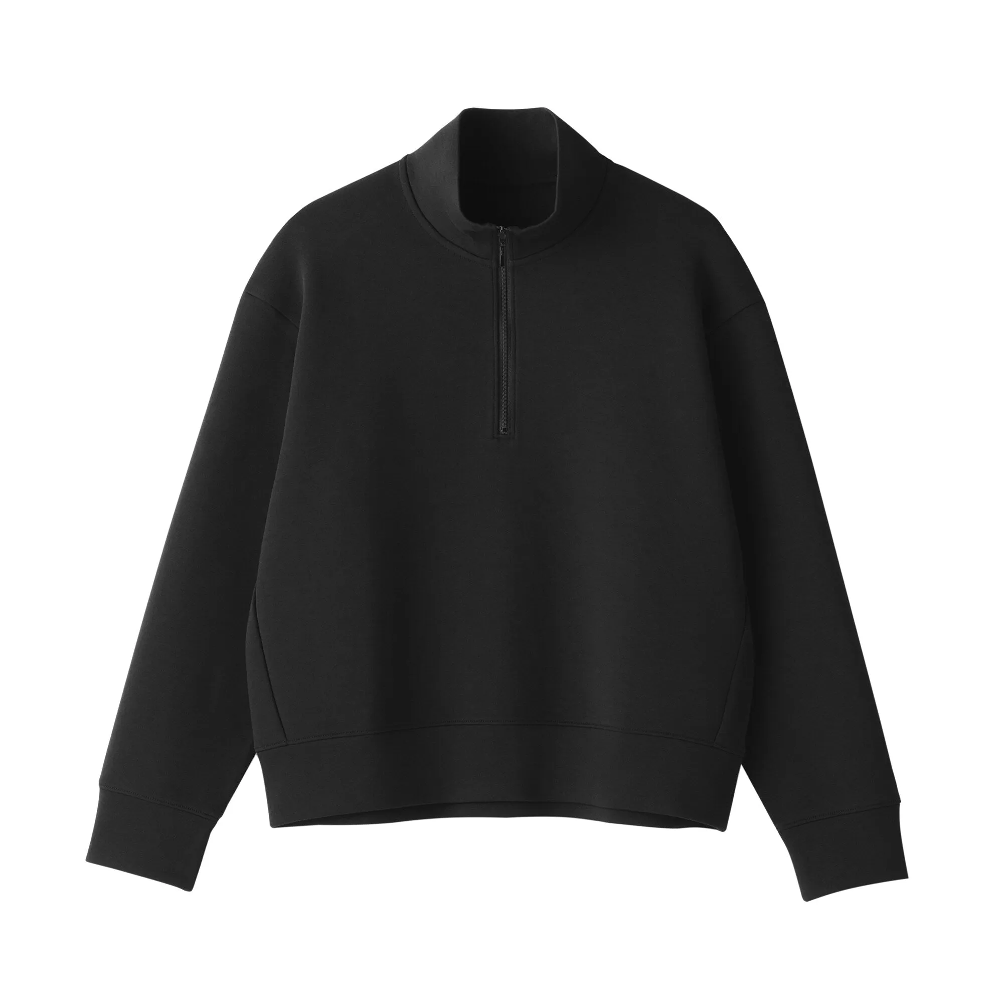 Women's Double Knitted Half Zip Sweatshirt