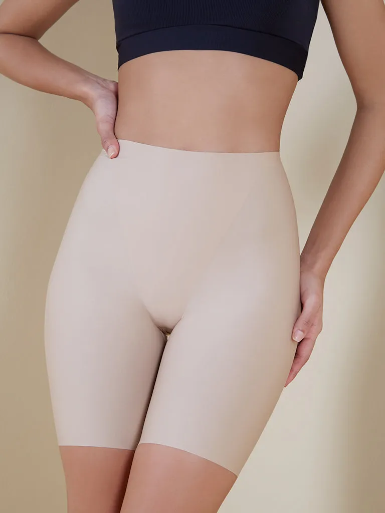 Wunderlove Beige High-Rise Shaping Longpant
