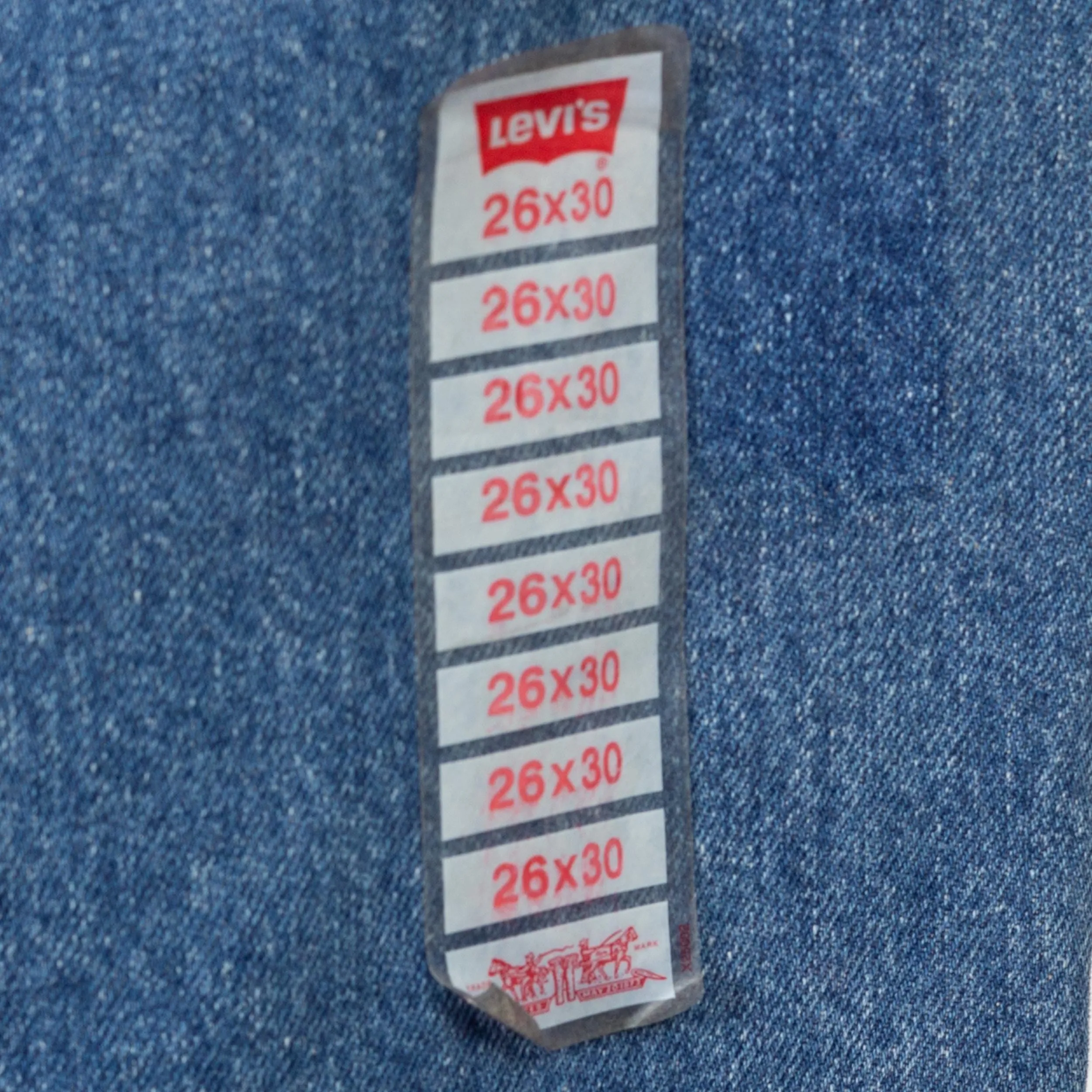 XS 90s Levis Bleached High Waisted Jeans, Deadstock 24"